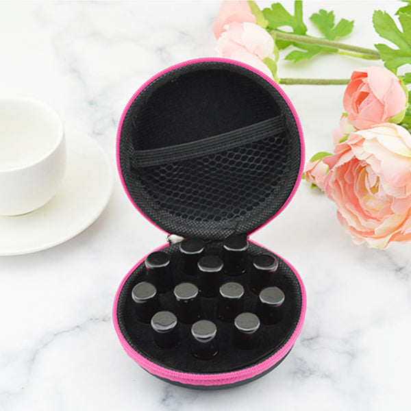 12 Bottle Essential Oil Carrying Storage Case Travel Portable Bag Box