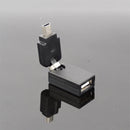 360 Degree Rotating Mini 5Pin USB Male to Female Adapter OTG Speaker MP3 Music Player Jack Converter for Speaker Notebook