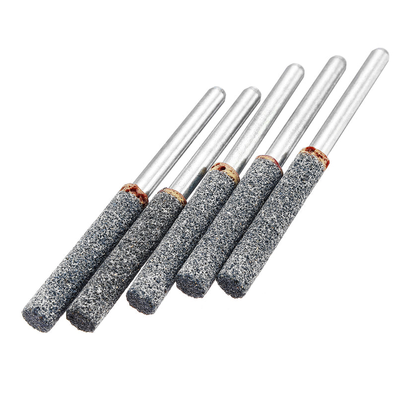 5pcs 3/16 Inch Grinding Head Stone Diamond Chainsaw Sharpener Burr Stone Set
