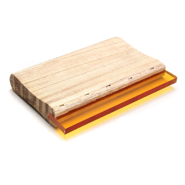 75 Durometer 20cm 8 Inch Silk Screen Scrapers Printing Squeegee Wooden Handle Rubber Blade