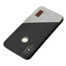 Bakeey Luxury Fabric Splice Soft Silicone Edge Shockproof Protective Case For Xiaomi Mi8 Mi 8