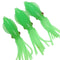 ZANLURE 3 Pcs 8cm Fishing Lure Rubber Squid Skirts Soft Baits Luminous Artificial Bait