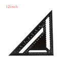7inch 12inch Triangle Ruler Straight Angle Ruler Measuring Tool Quick Read Square Layout Tool Woodworking Gauge Measure
