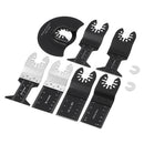 Drillpro 23Pcs Oscillating Saw Blade Multi Tool Quick Release Saw Blades Kit for Metal, Wood Plastic Cutting Oscillating Tools for Dewalt/Porter C-able/Ryobi/Fein Multi/B-osch/Dremel