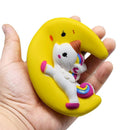 Cartoon Unicorn Moon Pegasus Squishy 11cm Slow Rising With Packaging Collection Gift Soft Toy Yellow