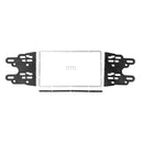 Car Stereo Panel Fascia 2 Din Silver Frame For Toyota Vios Yaris Sedan Belta