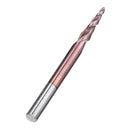 Drillpro R0.25/ R0.5/ R0.75/ R1.0 *15*D4*50 2 Flutes Taper Ball Nose End Mill HRC50 Milling Cutter