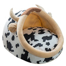 Cute Animal Design Comfortable Indoor House Bed Pet Dog Cat Nest Pad Soft Fleece Bed