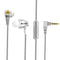 Dual Dynamic Drivers Wired Control Earphone Heavy Bass HIFI 3.5mm Jack In-ear Sport Headset With Mic