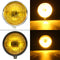5.75" Motorcycle Headlight Light Retro Metal Yellow Len For Harley Bobber Chopper