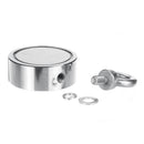 Double Side 320kg D60mm Neodymium Fishing Salvage Recovery Magnet For Detecting Metal Treasure