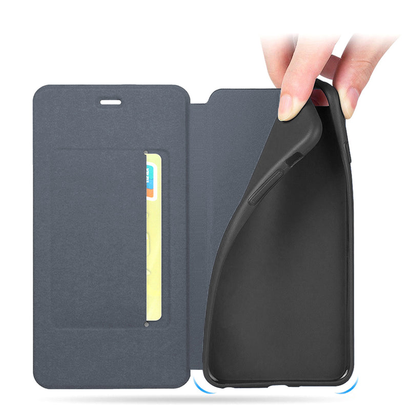 Bakeey Shockproof Flip with Stand Card Slot Full Body Brushed Leather Soft Protective Case for Xiaomi Mi9 Mi 9 Lite / Xiaomi Mi CC9