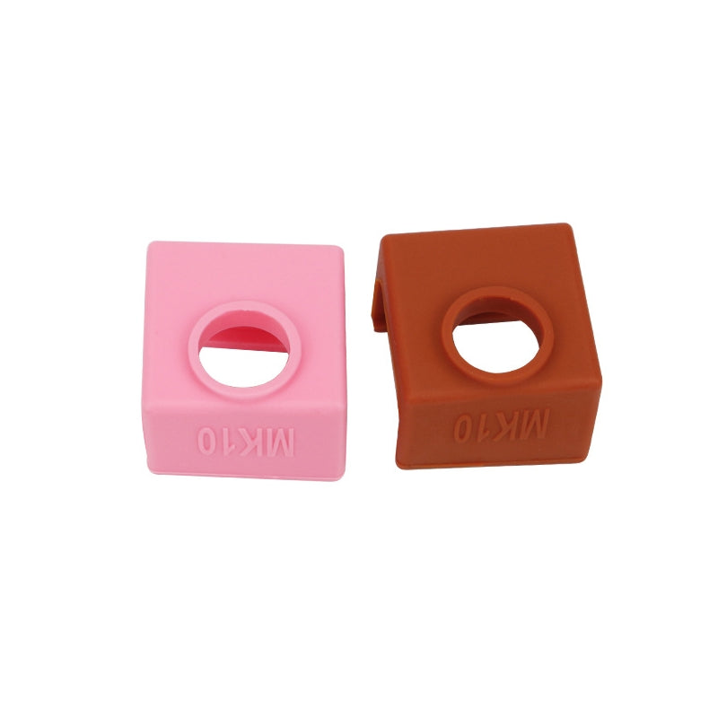 MK10 Heating Block + Hotend Silicone Case + 1.75mm Nozzle + Cleaning Drill Tool For 3D Printer