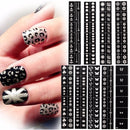 Nail Art Stencils Designs Vinyl Diecut Stickers Decal Decoration Tool