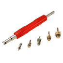 50Pcs A/C Automotive Car Maintenance Air Conditioning Valve Core + Remover Tools Kit