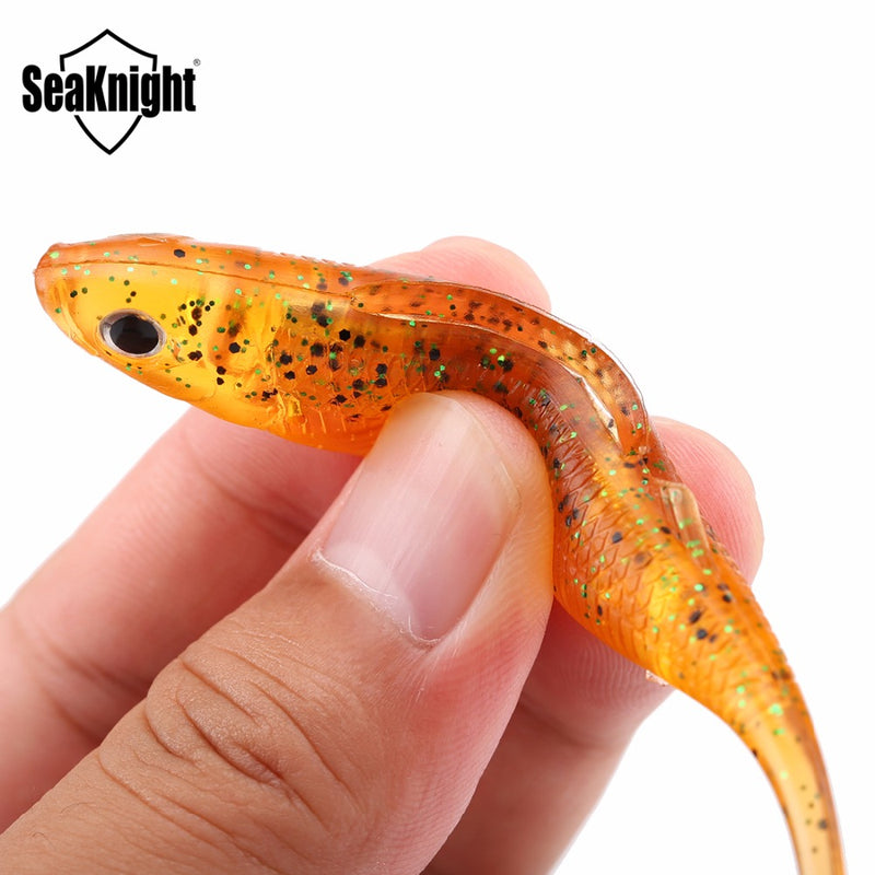SeaKnight SL004 4pcs/bag 6g 100mm/3.9in T-Tail Soft Fishing Lure Bass Fishing Carp Bait