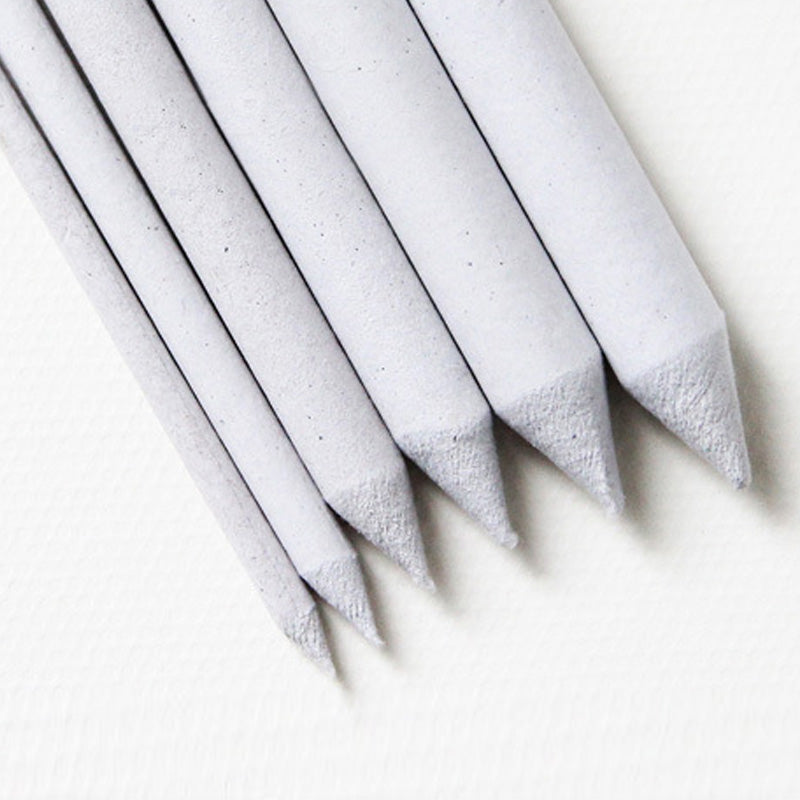 6 Pcs Sketch Tortillon Smudge Stump Stick Painting Supplies Rice Paper Premium Art White Drawing Pen Tool Art Sets