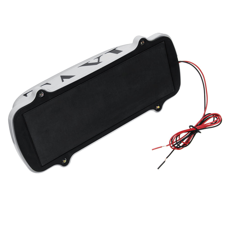 Taxi Magnetic Base Yellow LED Cab Taximeter Roof Top Sign Light Lamp White Box