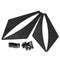 Carbon Fiber Pattern Car Front Bumper Splitter Spoiler Wing Accessory Universal