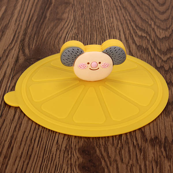 Silicone Leakproof Coffee Mug Suction Lid Cap Airtight Sealed Cup Cover