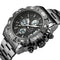 STRYVE S8018 Men Full Steel Waterproof Date Week Chrono Alarm Clock Dual Display Digital Watch