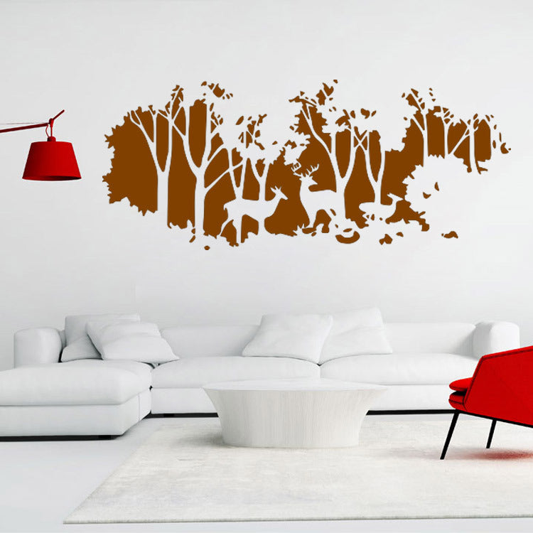 58cmx126cm Forest Fawn Deer Wall Sticker Wall Decal Home Room Wall Art Decor Gift