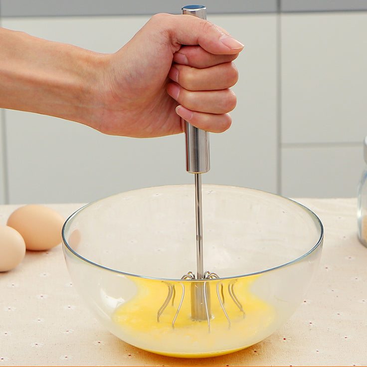 KCASA KC-EW089 Stainless Steel Semi-automatic Whisk Egg Beater Mixer Stirrer Foamer Kitchen Tools