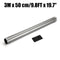 3Mx50cm / 5Mx50cm Chrome Silver Window Tint Film 15% VLT One Way Mirror Privacy