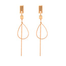 Fashion Temperament Wear Long Strips Column  Personality Wild Trend Female Earring