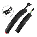 BIKIGHT Mountain Cycling Front Rear LED Mudguard Set Foldable Bicycle Bike Fender Quick Release