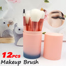 7PCS/12PCS Makeup Brushes Set Blending eyeshadow Blush Foundation Cosmetic Tool