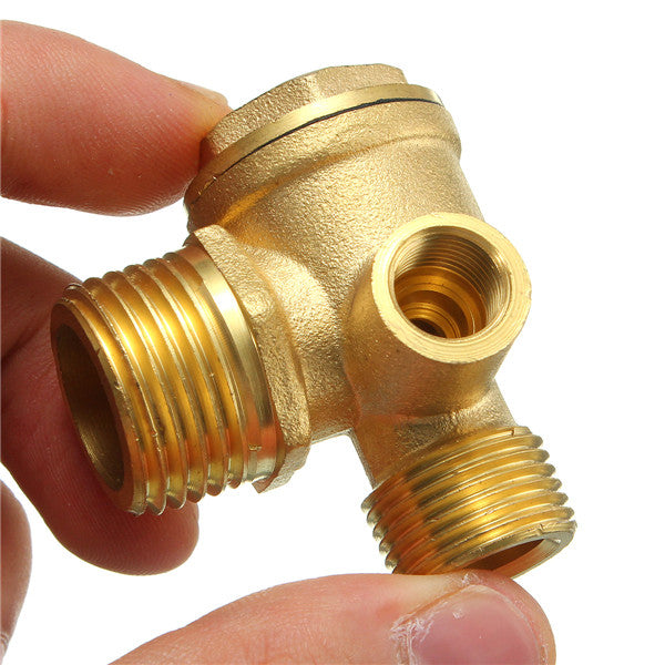 Brass 3 Port Central Pneumatic Air Compressor Check Valve 444430mm
