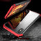 Luphie Protective Case For iPhone XS Max Metal Bumper+9H Clear Tempered Glass Back Shell