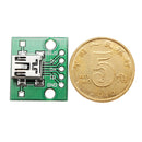 30pcs USB To DIP Female Head Mini-5P Patch To DIP 2.54mm Adapter Board