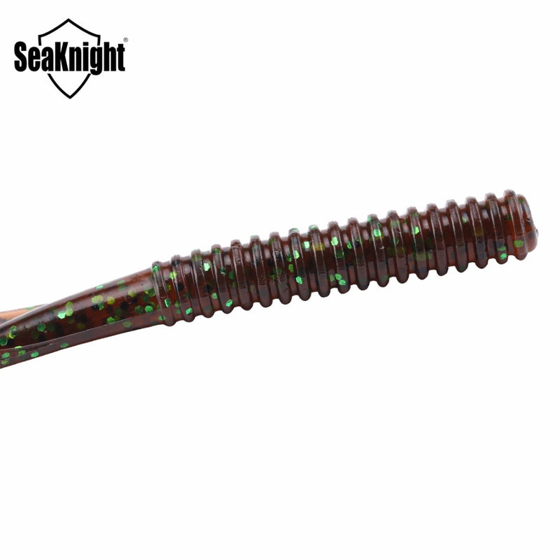 SeaKnight SL010 6pcs/bag 7.5g 130mm/5in Soft Fishing Lure Flexible Tail Worm Grub Lure Salt Water