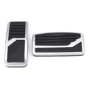 2PCS Auto AT Clutch Automatic Brake Pedals Stainless Steel Metal For Mitsubishi Universal All Series