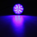Round 20 LED Strobe Lights Emergency Warning Flashing Beacon Lamp Blue/Yellow DC 10-110V for Truck Tractor Agricultural Vehicle
