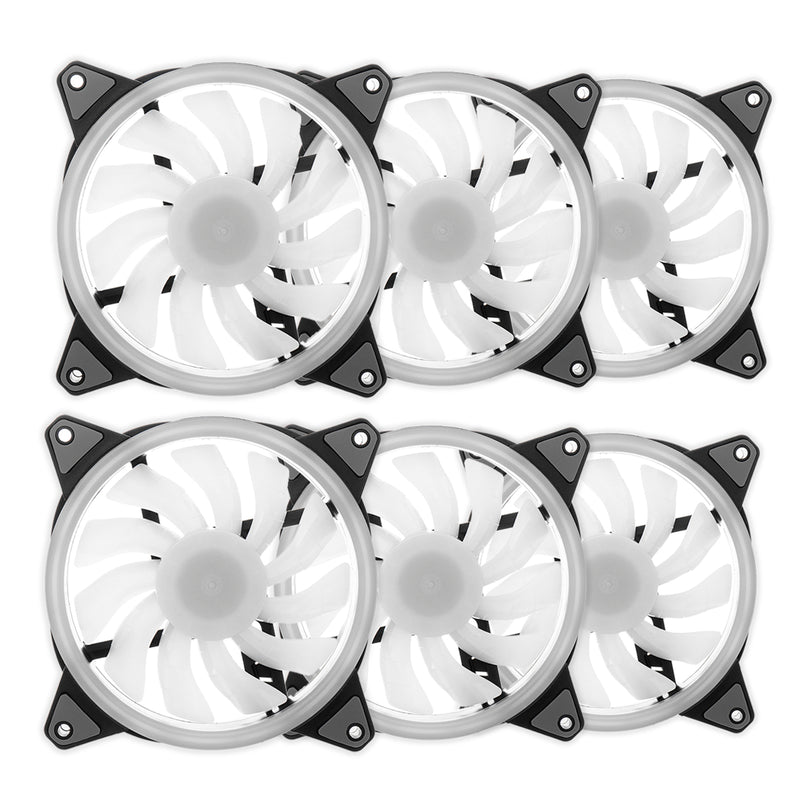 1PC/3PCS/6PCS Set 120mm RGB Backlit Adjustable Cooling Fan with IR Controller Remote Control