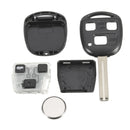 Car 3 Button Uncut Ignition Key Keyless Entry Remote Fob 4C Chip for Lexus GS300