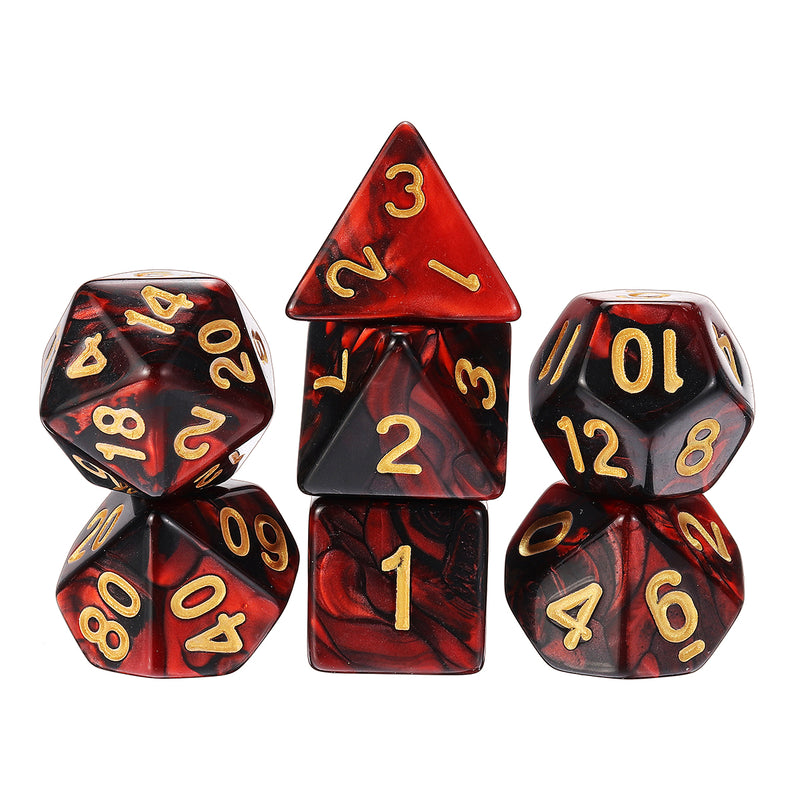35PCS Metal Polyhedral Dices Set For Dungeons & Dragons Dice Desktop RPG Game