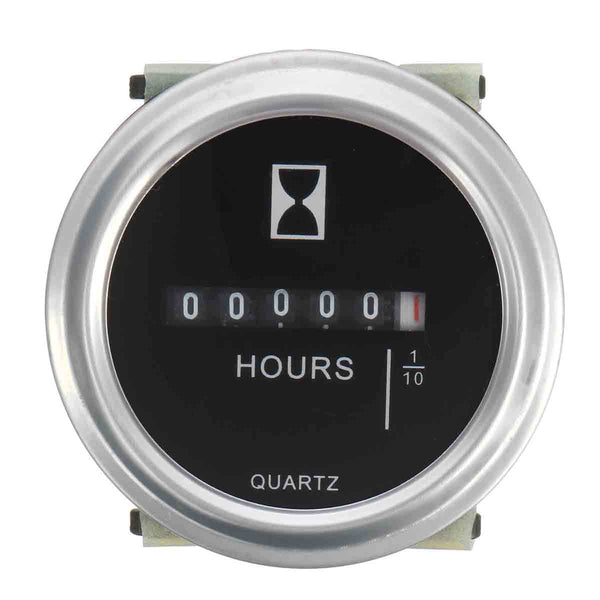 DC 10-80V Engine Round Hour Meter Hour Meter Gauge ATV Boat Vehicle