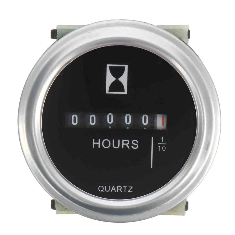 DC 10-80V Engine Round Hour Meter Hour Meter Gauge ATV Boat Vehicle