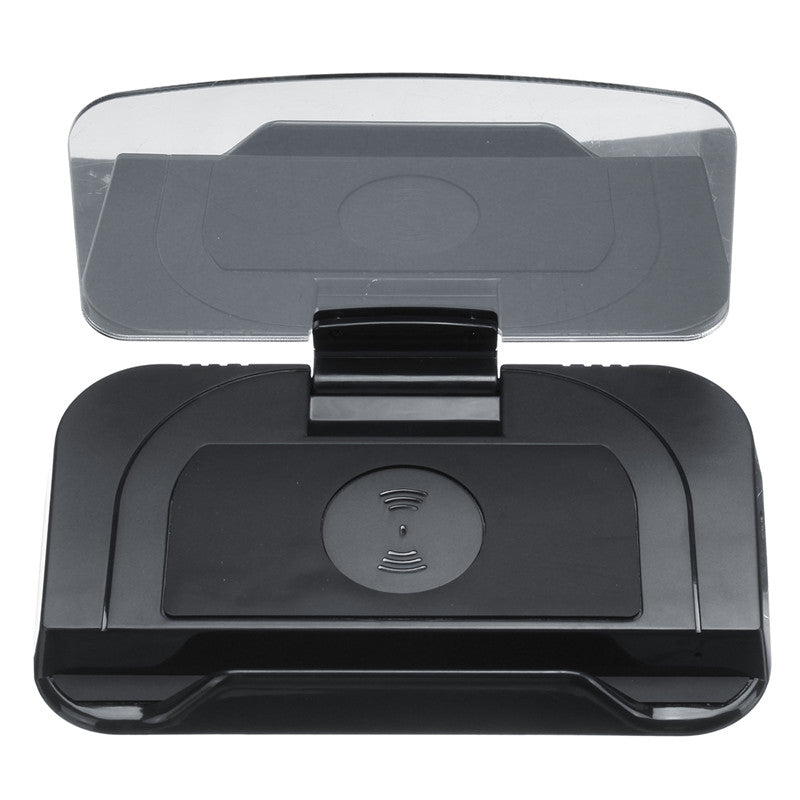 Universal Qi Wireless Charging Navigation Hub Display Car Dashboard Holder for Mobile Phone