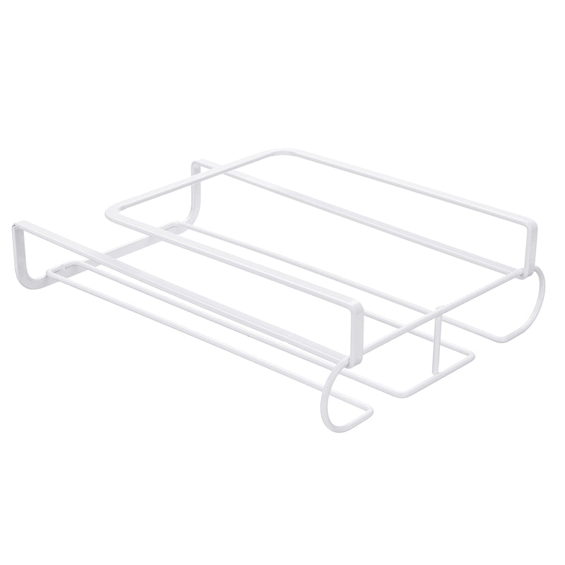 White Metal Fresh Bar Champagne Wine Glass Holder Rack Storage Cabinet Hanging