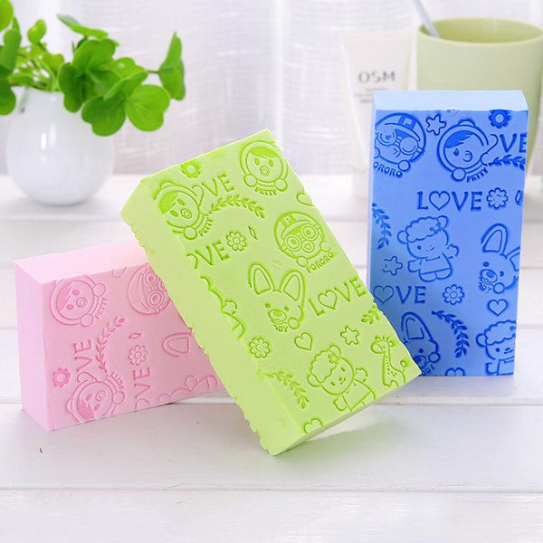 1Pc Baby Shower Sponge Bath Towel Brush Back Artifact Rub Brush