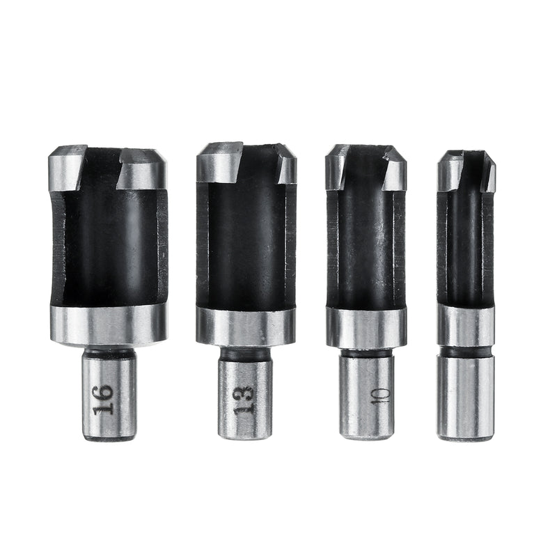 23 Pack Woodworking Chamfer Countersink Drill Bit 6pcs 1/4 Inch Hex 5 Flute 90 Degree Countersink Drill Bits 7pcs Three Pointed Countersink Drill Bit 8PCS Wood Plug Cutter Automatic Center Pin Punch