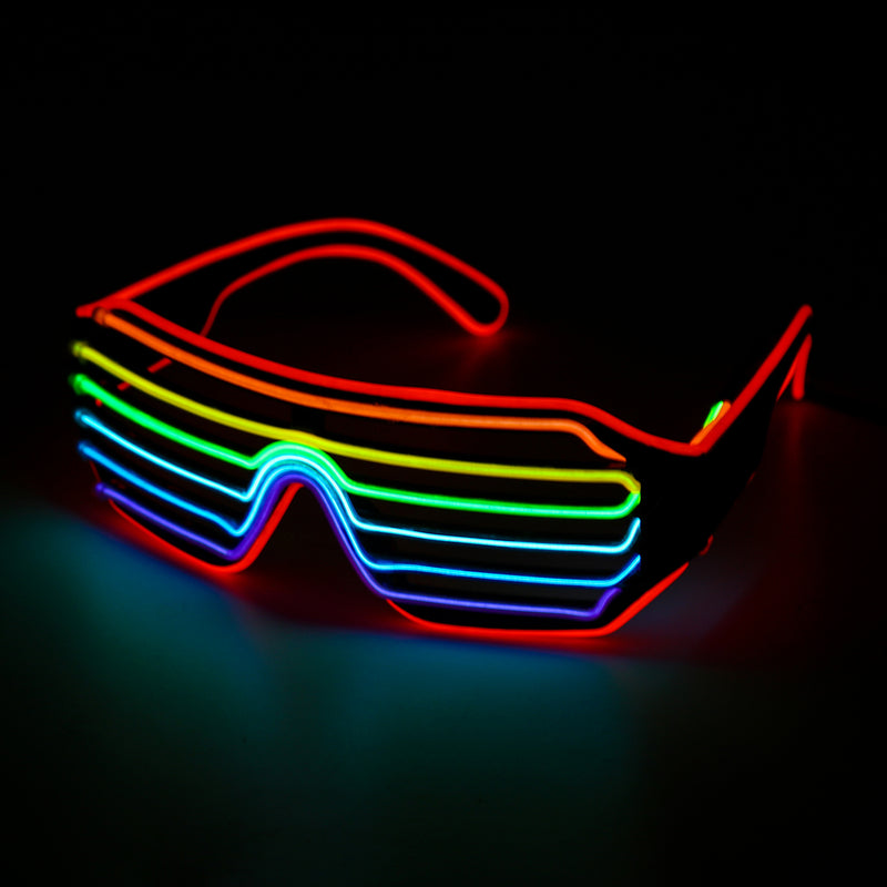 4 Modes LED Glow EL Glasses Party Flashing Festival Neon Wire Bar Party Light Up Goggles