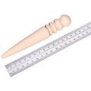 DANIU 3Pcs Multi-size Round Wood Edge Slicker Leather Burnisher DIY Leather Craft Tool