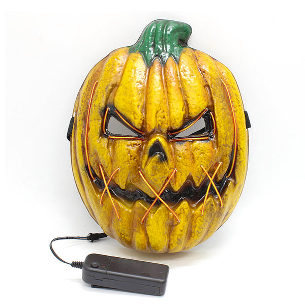 3 Flash Modes Halloween Pumpkin Light Up Mask LED Flash Cosplay Costume Party