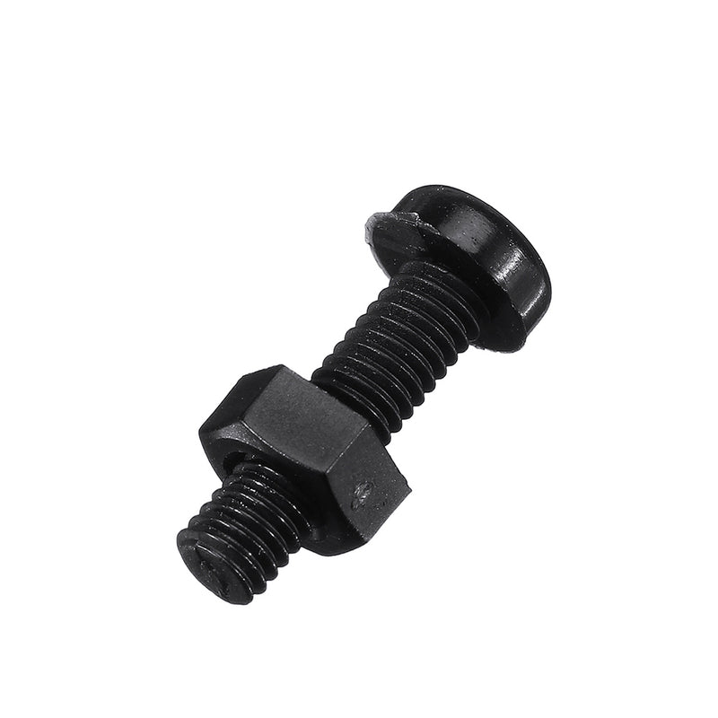 Suleve MXNP2 270Pcs White/Black M2-M5 Plastic Nylon Phillips Screw Round Head Hex Nut Assortment Kits